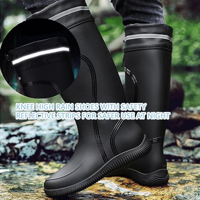 🔥 Men's Heavy-Duty Rain Boots Knee-High PVC Rubber⚡Waterproof Work Boots💪Lightweight for Gardening, Farm, Fishing【Outdoor Must-Have】 🔥 Men's Heavy-Duty Rain Boots Knee-High PVC Rubber⚡Waterproof Work Boots💪Lightweight for Gardening, Farm, Fishing【Outdoor Must-Have】